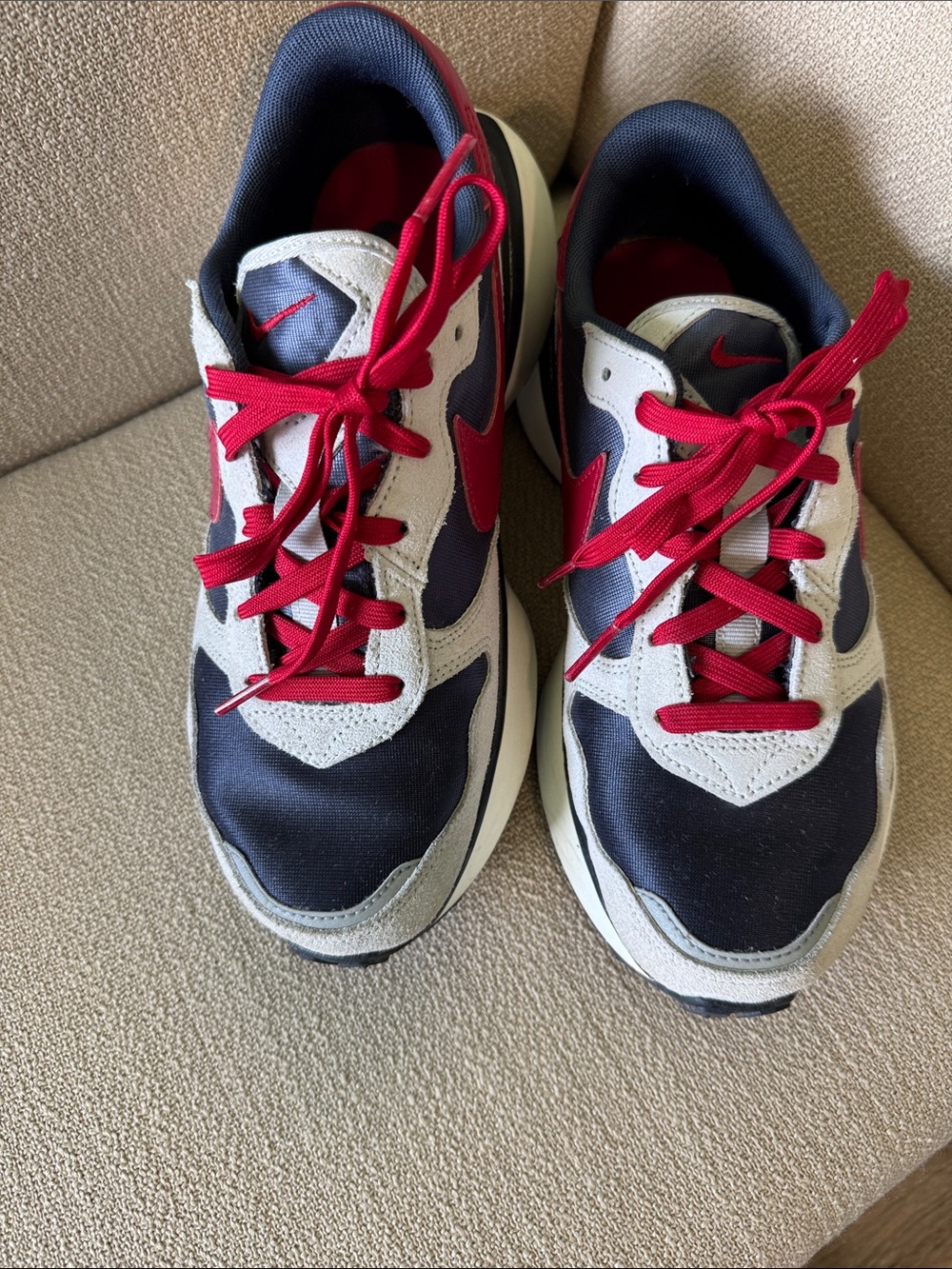 Nike Navy, Gray & Red Phoenix Waffle Sneakers - Picture 2 of 7